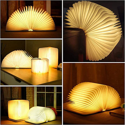 Lampe Livre Enchanté - Lampe LED en Forme de Livre Ouvert avec Contrôle Tactile