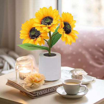 Lampe Tournesol Lumineuse – Éclat Naturel et Élégance Florale