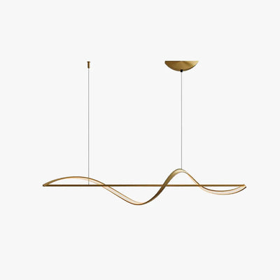 Suspension Whisper Linear - Lampe Moderne en Métal et Acrylique avec LED Intégrée
