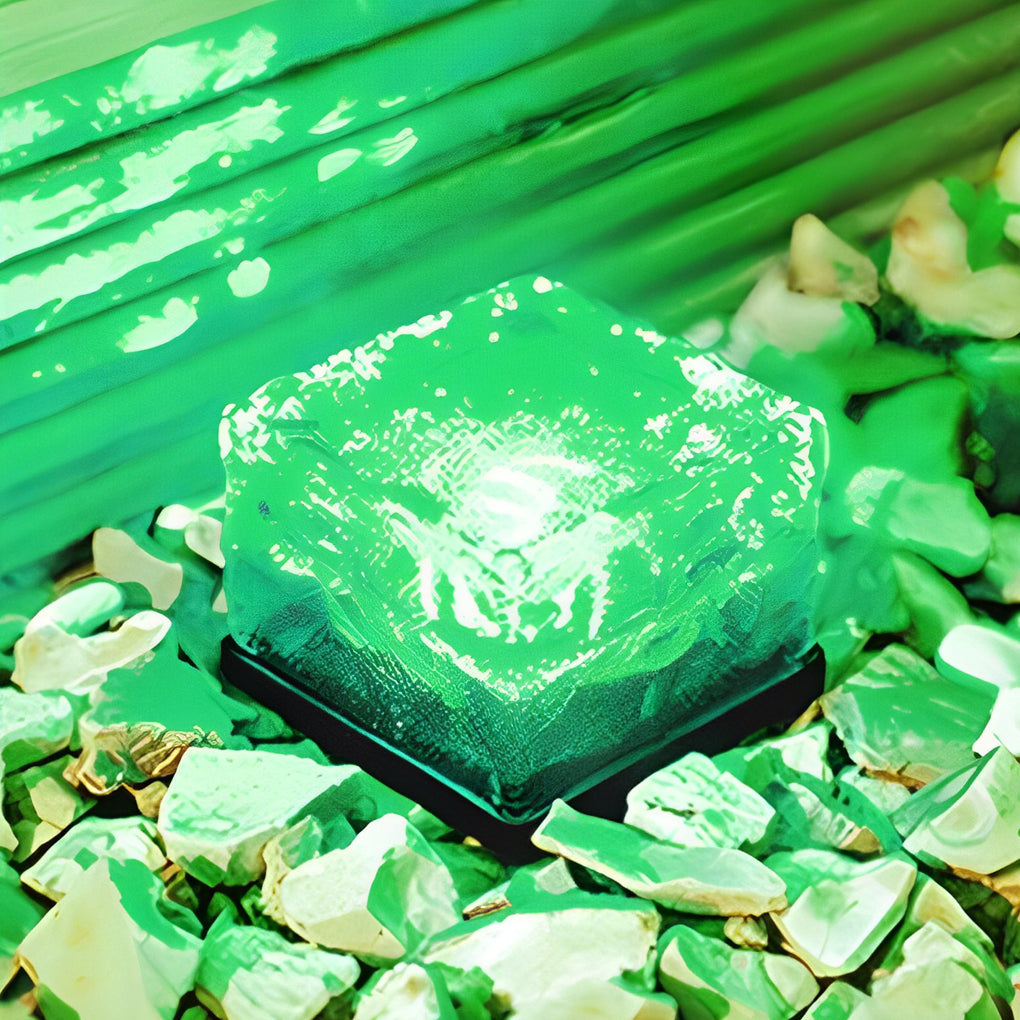 Lampe Solaire Carrée - Éclairage LED, Chargement Solaire, Multicolore