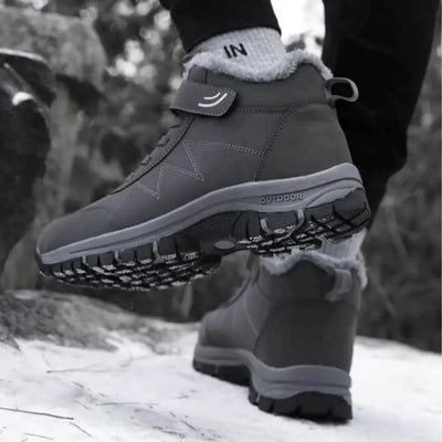 ThermoGrip Boots – Bottes Chaudes Hiver, Antidérapantes, Imperméables, Unisexe avec Fermeture Velcro