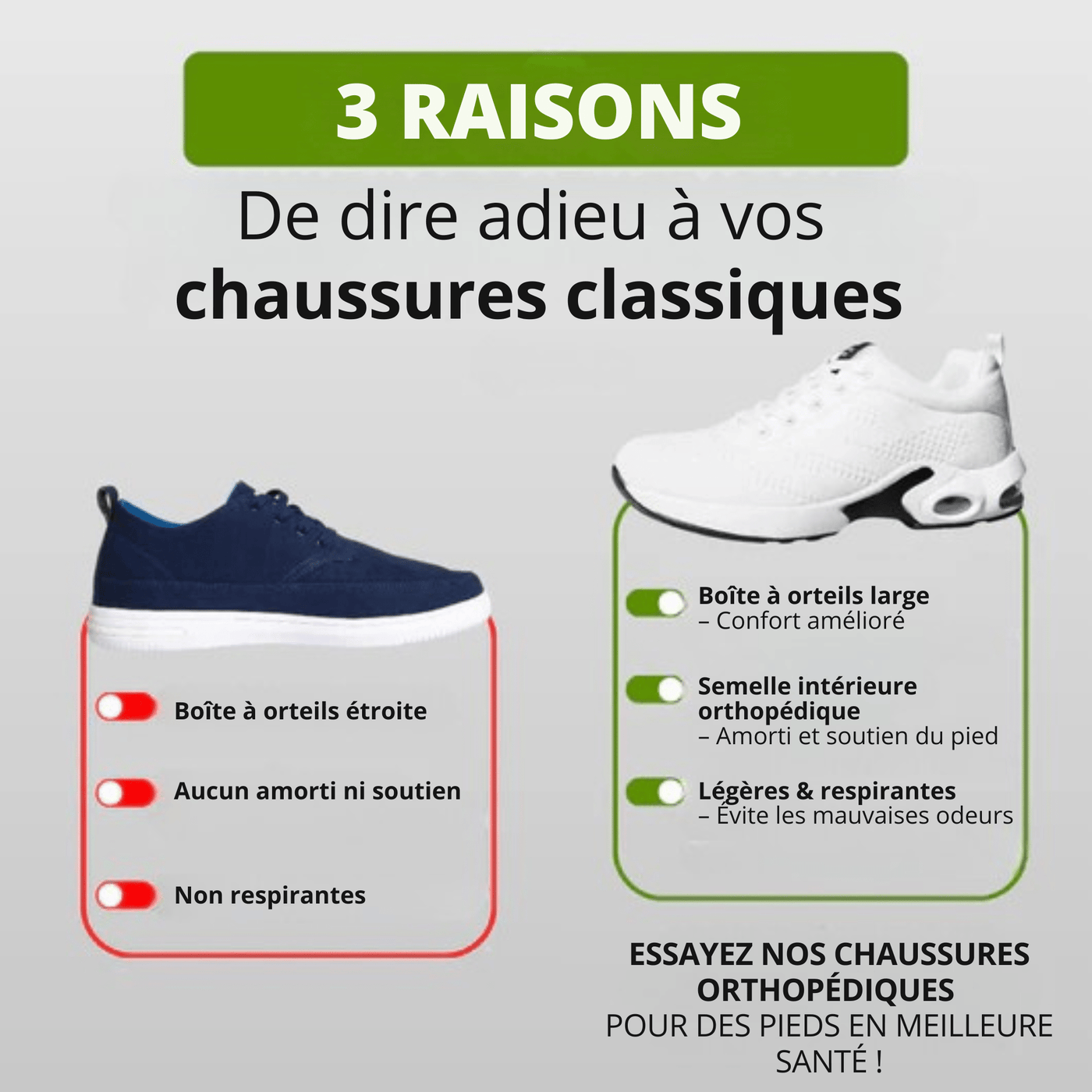 Chaussures Orthopédiques FlexoMarche – Confort Pieds Nus, Respirantes, Antidérapantes, Santé Posturale