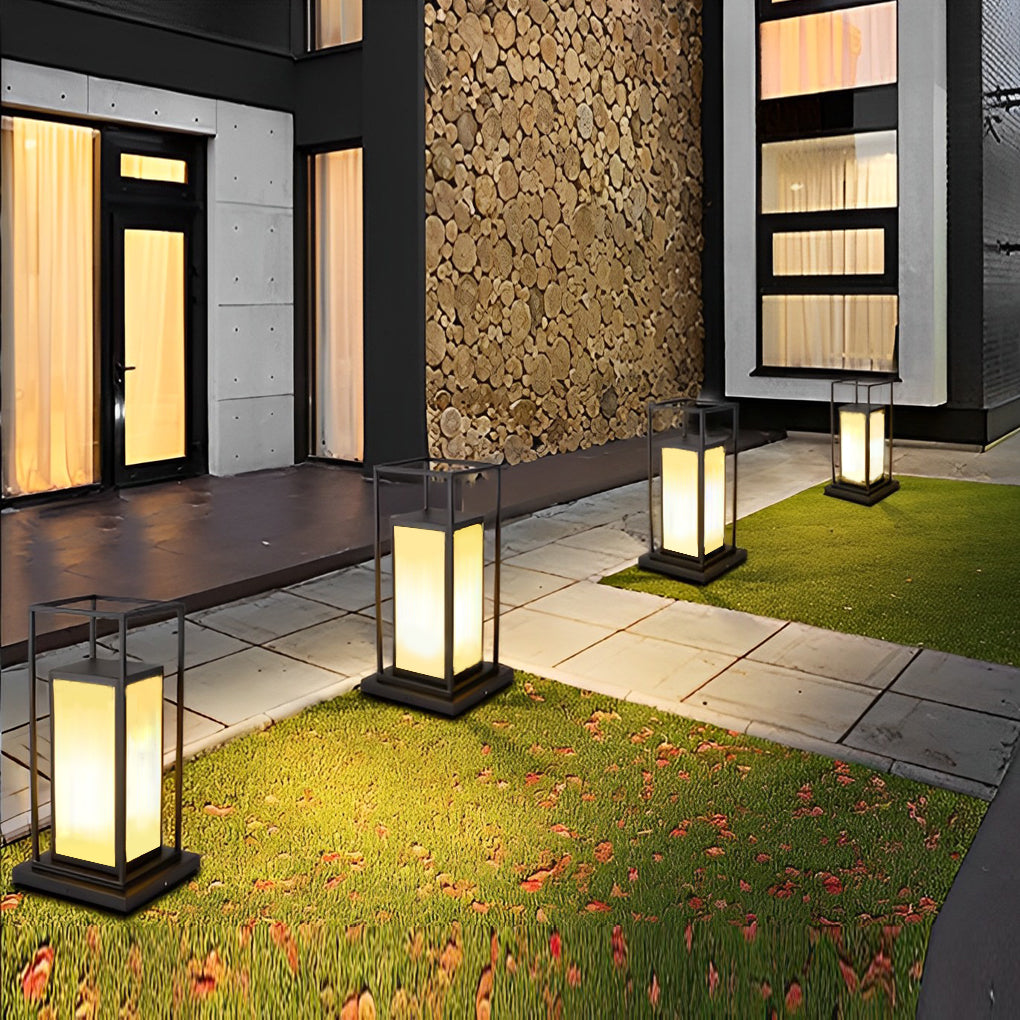 Lampe Solaire de Terrasse en Acier Inoxydable - Étanche et Résistante aux Intempéries, LED Warmwhite