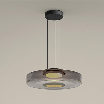 Suspension Lune en Verre - Éclairage Élégant et Modulaire pour Votre Intérieur
