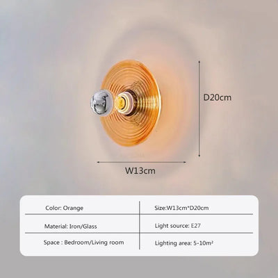 Applique Murale Vintage LED en Verre – Charme Nostalgique avec Design Moderne