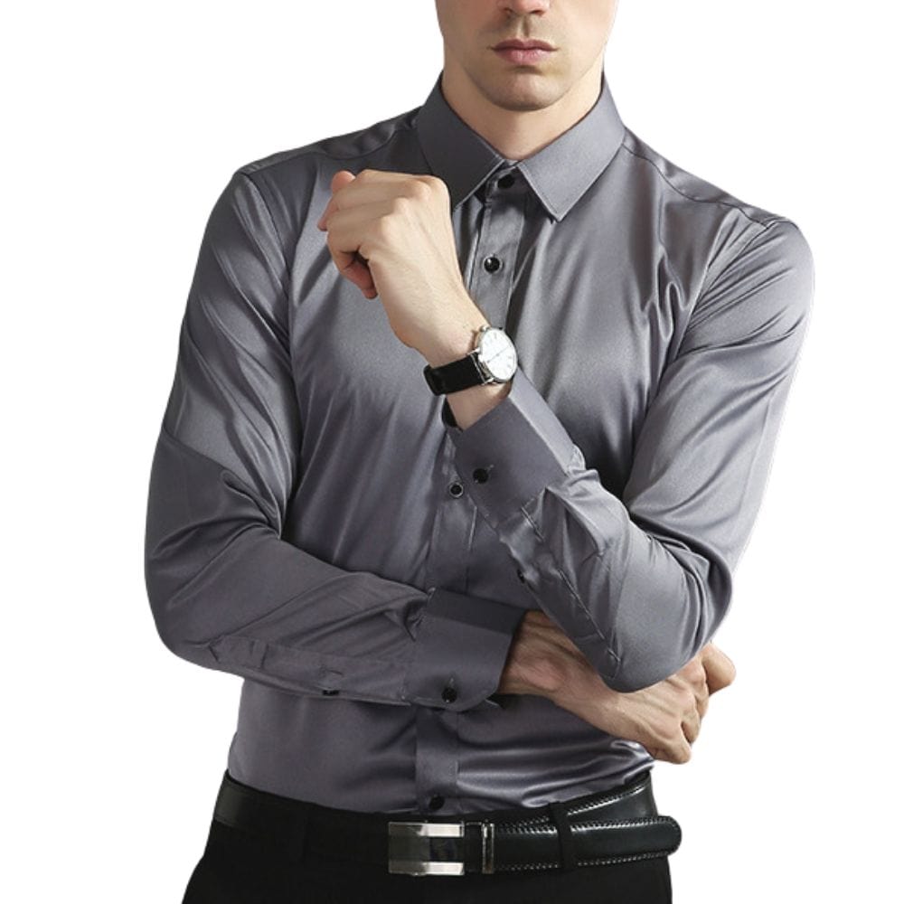 Chemise infroissable et élastique