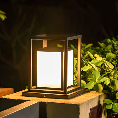 Lampe Solaire de Terrasse en Acier Inoxydable - Étanche et Résistante aux Intempéries, LED Warmwhite