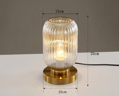 Lampe de Table Design Nordique en Verre – Élégance Moderne LED