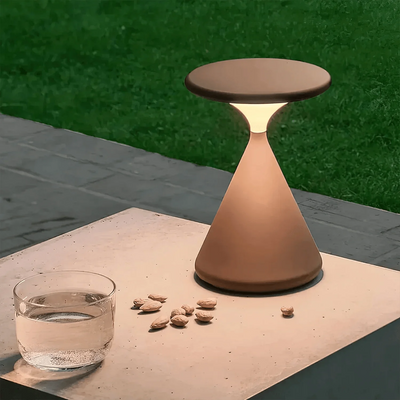 GlowSand - Lampe de table en sablier élégante