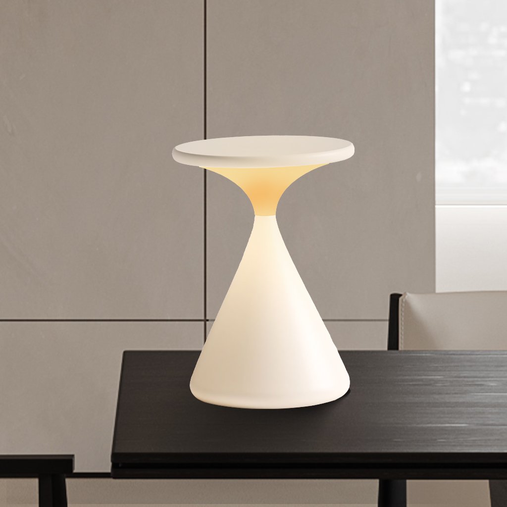 GlowSand - Lampe de table en sablier élégante