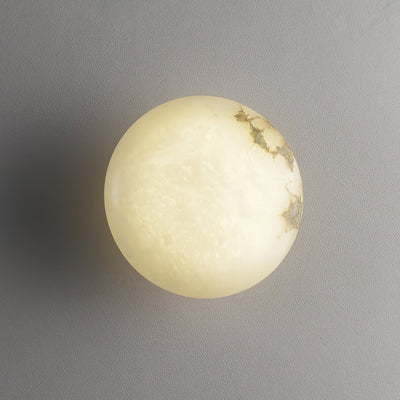 Lampe Plafonnier Oval en Albâtre – Éclairage LED Élégant en Métal et Albâtre