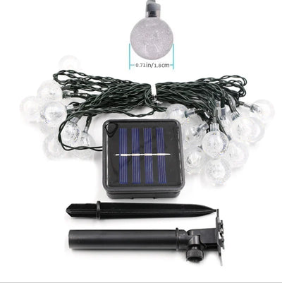 Guirlande Solaire LED Étanche – Éclairage Extérieur Décoratif pour Jardin, Terrasse et Balcon
