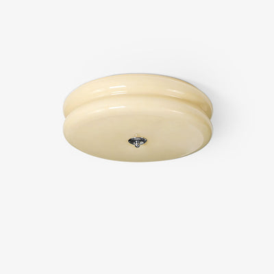 Plafonnier Vintage Art Déco, Élégance Géométrique avec LED Intégrée