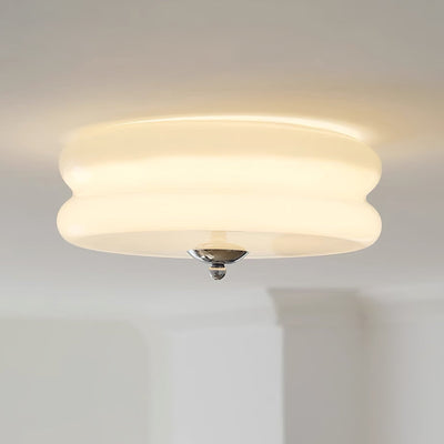 Plafonnier Vintage Art Déco, Élégance Géométrique avec LED Intégrée