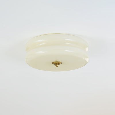 Plafonnier Vintage Art Déco, Élégance Géométrique avec LED Intégrée