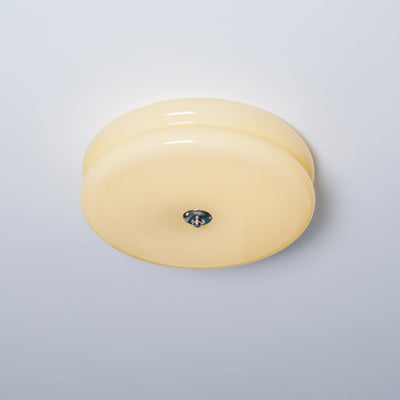 Plafonnier Vintage Art Déco, Élégance Géométrique avec LED Intégrée