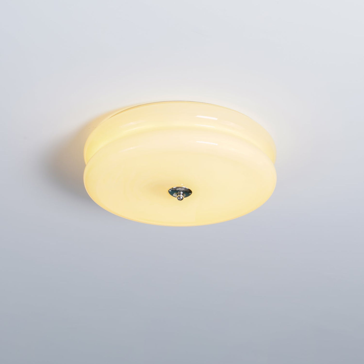 Plafonnier Vintage Art Déco, Élégance Géométrique avec LED Intégrée