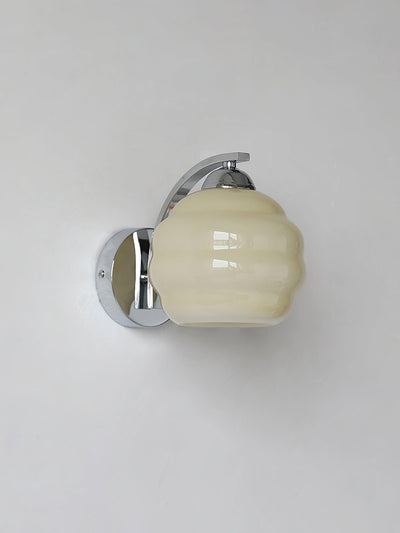 Lampe Murale Vintage Art Déco, Élégance Classique avec Abat-jour en Verre Blanc