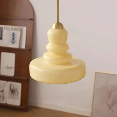 Lampe Pendante Bauhaus Kürbis en Verre - Design Élégant avec Détails en Laiton ou Fer