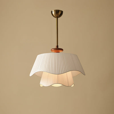 Suspension Bellevue - Lampe Moderne en Métal, Verre et Bois, Design Élégant