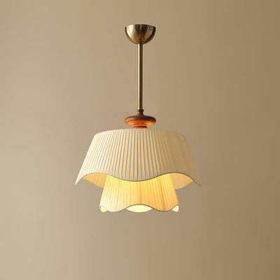 Suspension Bellevue - Lampe Moderne en Métal, Verre et Bois, Design Élégant