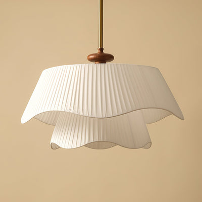 Suspension Bellevue - Lampe Moderne en Métal, Verre et Bois, Design Élégant