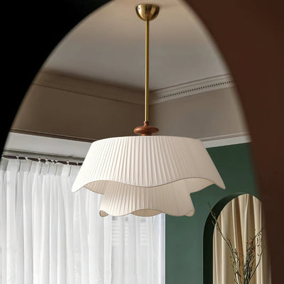 Suspension Bellevue - Lampe Moderne en Métal, Verre et Bois, Design Élégant