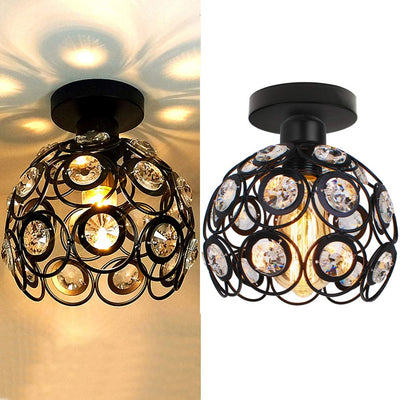 Suspension Hallway Fancy Gold - Lustre Élégant en Or et Cristal pour Couloir