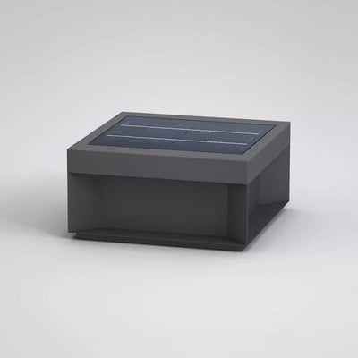 Lampe de Colonne Solaire Extérieure - Éclairage Résistant aux Intempéries avec LED
