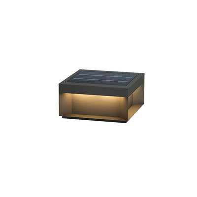 Lampe de Colonne Solaire Extérieure - Éclairage Résistant aux Intempéries avec LED