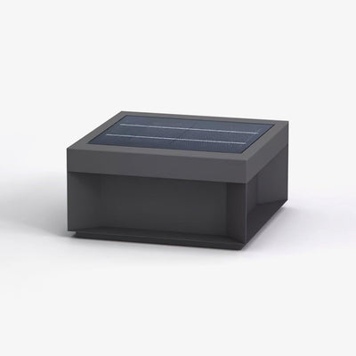 Lampe de Colonne Solaire Extérieure - Éclairage Résistant aux Intempéries avec LED