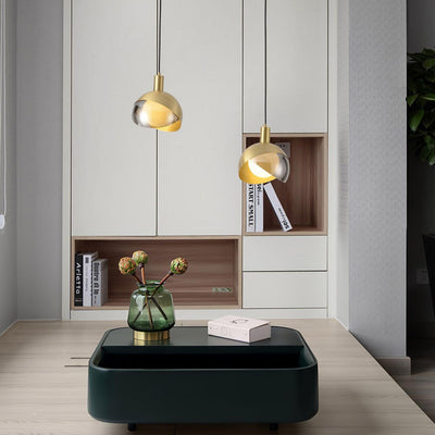 Suspension Moderne - Lampe Minimaliste en Métal et Verre, Design Urbain