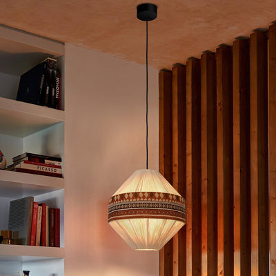 Suspension Bohemian Fringe - Lampe Pendante avec Franges et Design Tribal