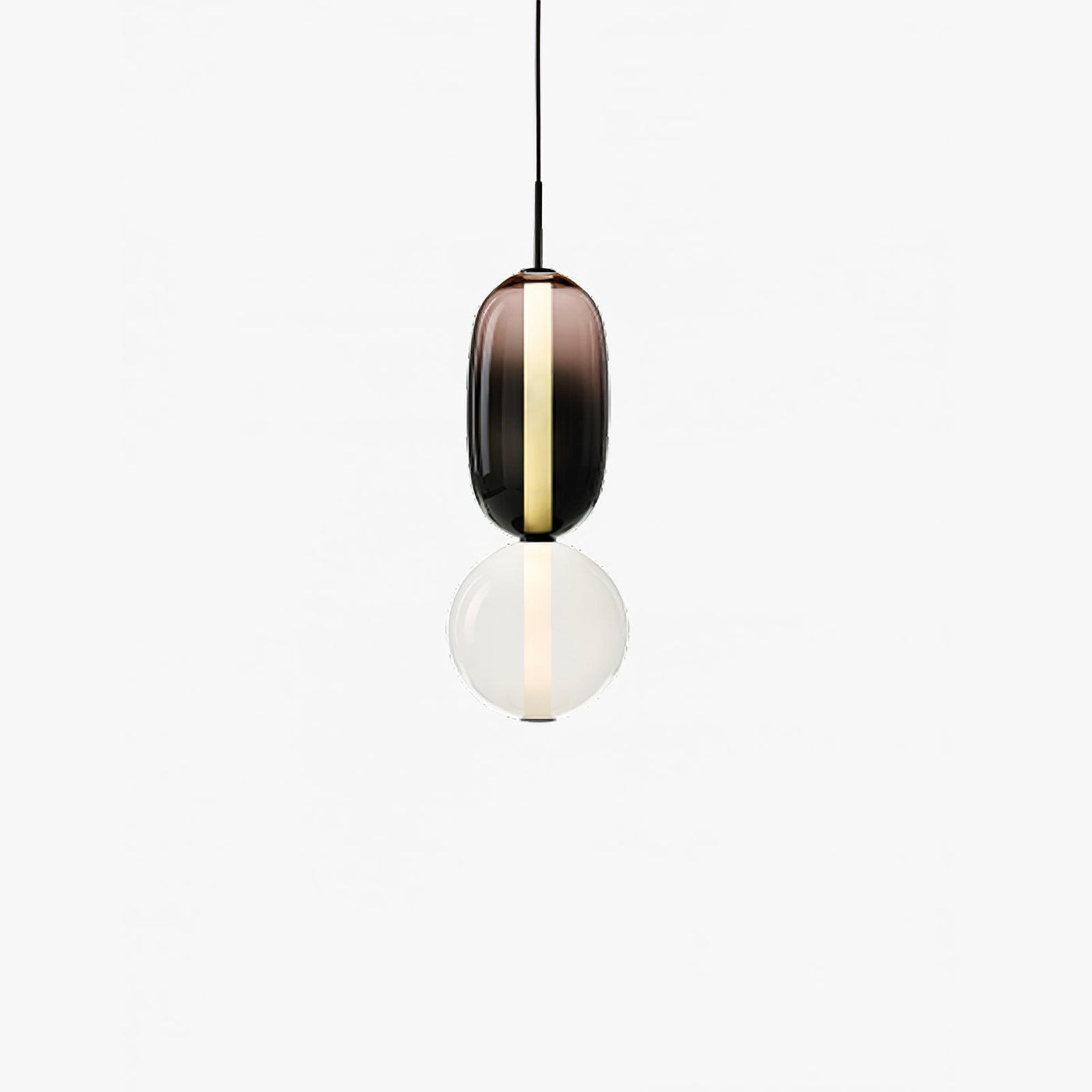Suspension en Verre Candy – Luminaire Moderne LED avec Design Coloré