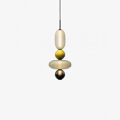 Suspension en Verre Candy – Luminaire Moderne LED avec Design Coloré
