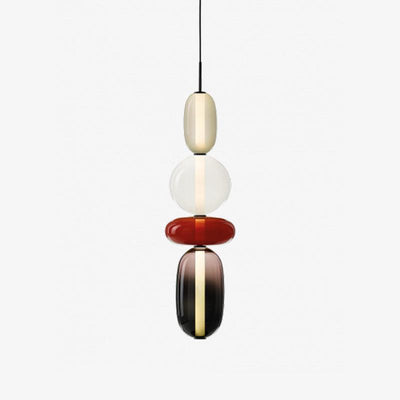 Suspension en Verre Candy – Luminaire Moderne LED avec Design Coloré