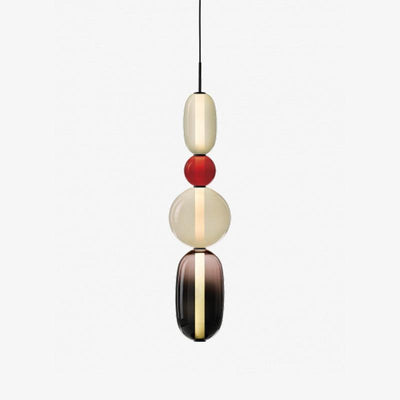 Suspension en Verre Candy – Luminaire Moderne LED avec Design Coloré