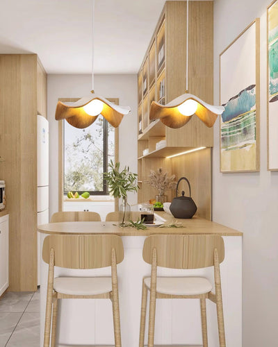 Suspension Casia Unique – Design Lotus avec Finition en Métal et Résine