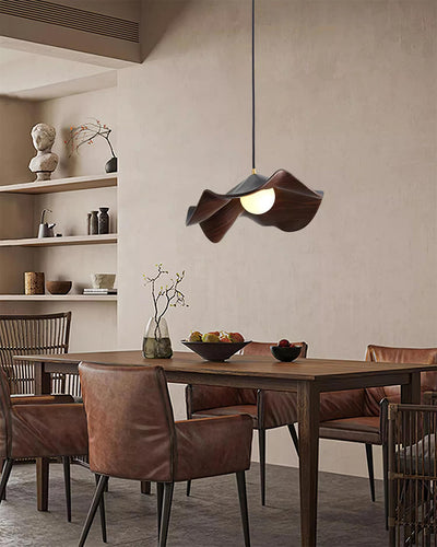 Suspension Casia Unique – Design Lotus avec Finition en Métal et Résine