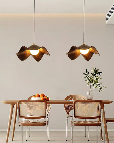 Suspension Casia Unique – Design Lotus avec Finition en Métal et Résine
