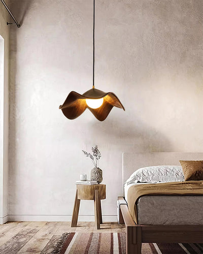 Suspension Casia Unique – Design Lotus avec Finition en Métal et Résine