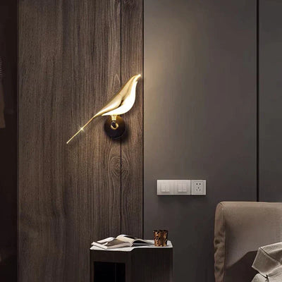 Lampe LED MrBird™ – Design Magnétique Moderne en Or, Table et Murale
