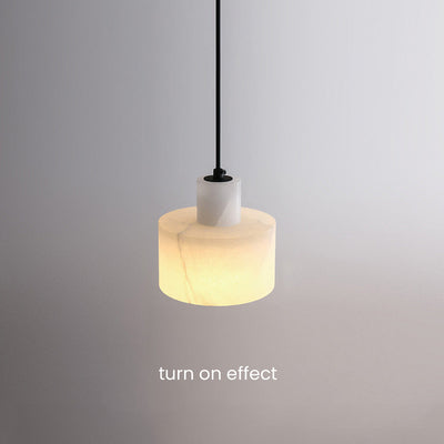 Plafonnier Pendante Scandinave en Marbre Blanc - Design Minimaliste Élégant pour Salon, Chambre et Salle à Manger