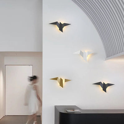 Applique Murale Créative Forme d'Oiseau – Lampe Artistique en Fer pour Décoration Intérieure