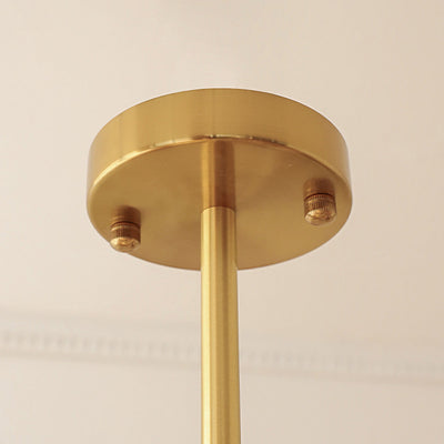 Suspension Bauhaus en Verre Crème Jaune - Élégance Vintage et Design Moderne
