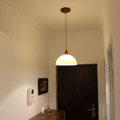 Lampe Pendante Ferme en Verre Ambre - Design Vintage Rustique