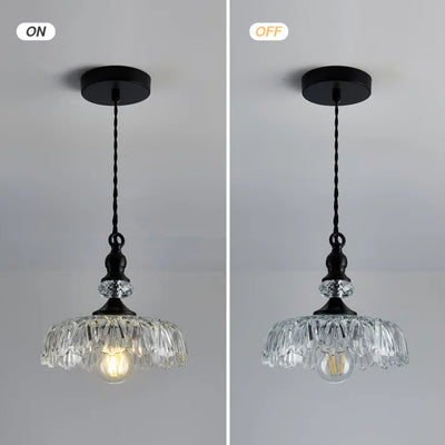Suspension Murale Mini-Kücheninsel en Verre et Métal – Style Rétro Élégant