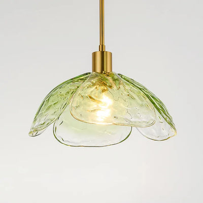 Suspension Fleurie Créative pour Table de Nuit – Éclairage Élégant en Verre pour Chambre et Salon