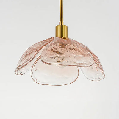 Suspension Fleurie Créative pour Table de Nuit – Éclairage Élégant en Verre pour Chambre et Salon