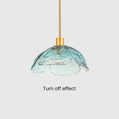 Suspension Fleurie Créative pour Table de Nuit – Éclairage Élégant en Verre pour Chambre et Salon